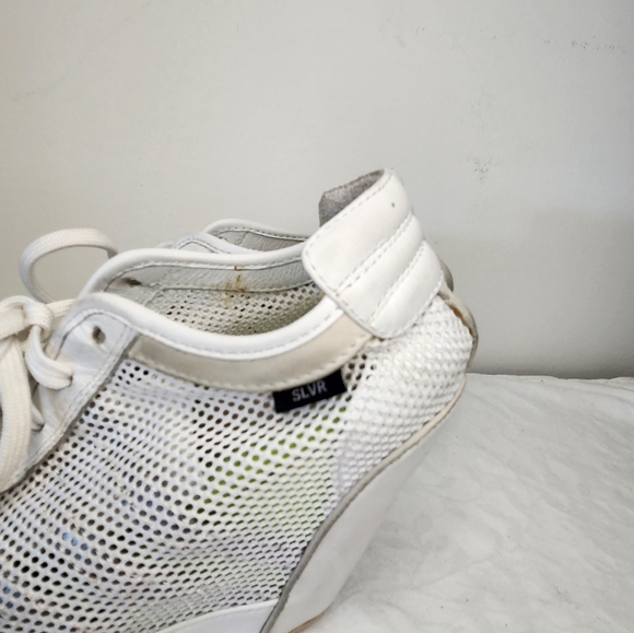 Adidas White Mesh Wedge Sneakers - Picture 11 of 13